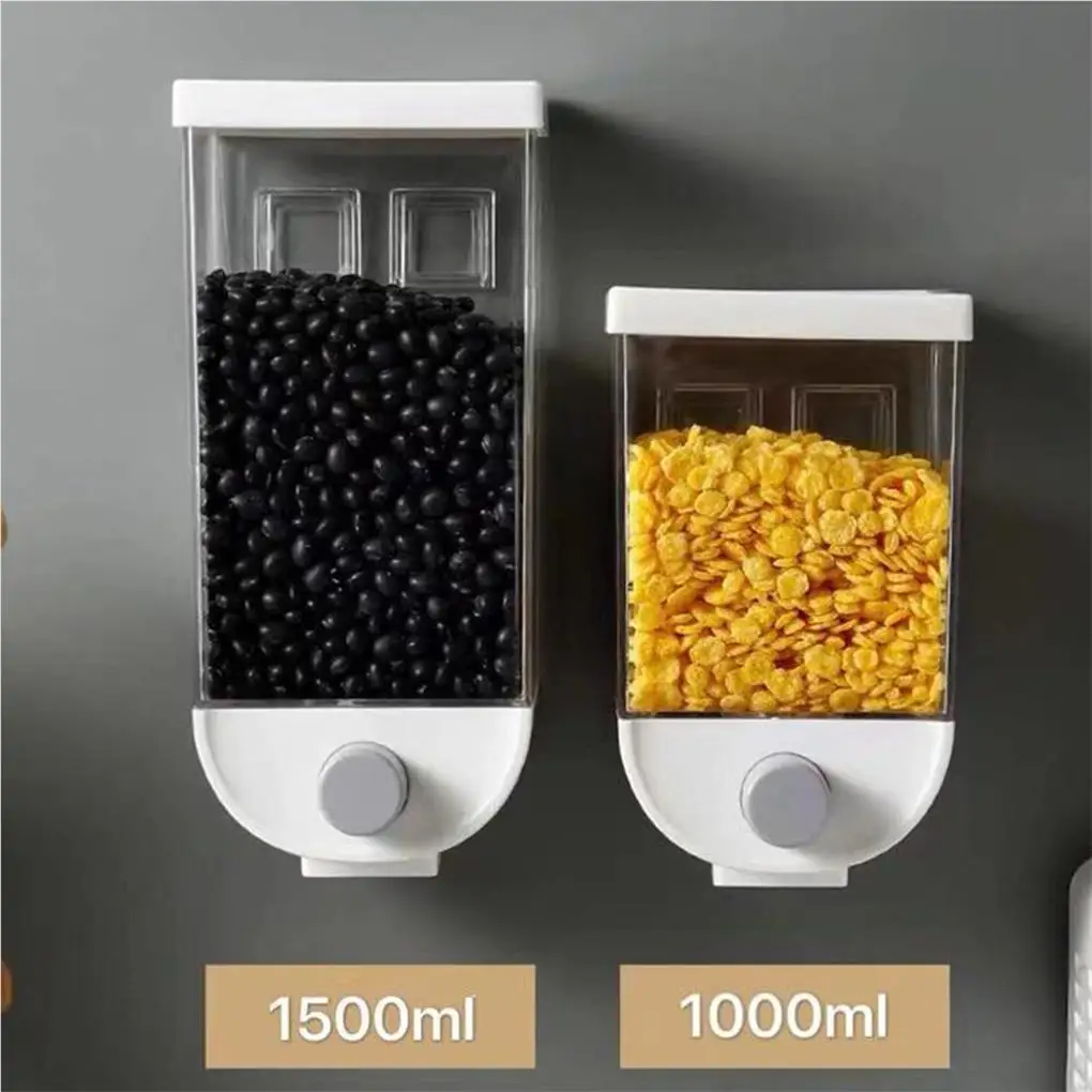 Eco-Friendly Wall-Mounted Grain Storage Container 1500ml